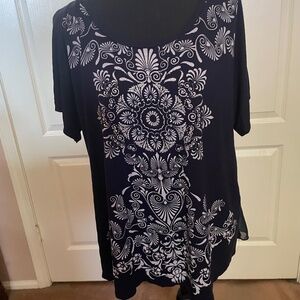 Blue Woman embellished shirt